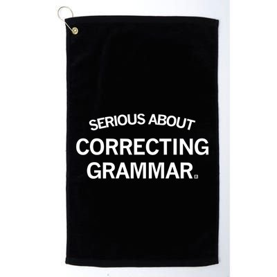 Raygunsite Serious About Correcting Grammar Golf Towel