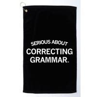 Raygunsite Serious About Correcting Grammar Golf Towel