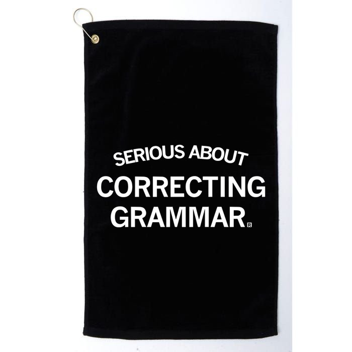 Raygunsite Serious About Correcting Grammar Golf Towel