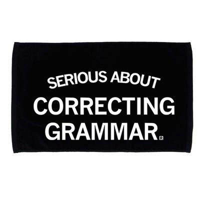Raygunsite Serious About Correcting Grammar Microfiber Hand Towel