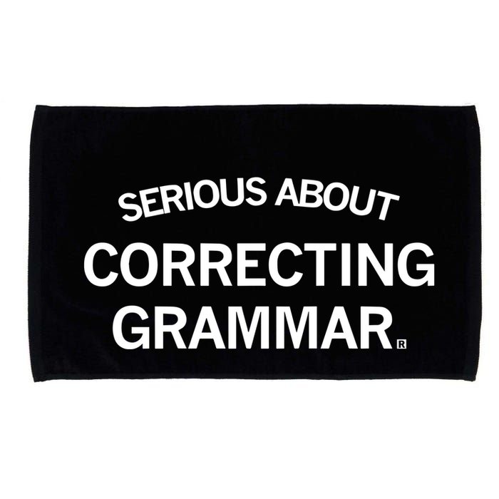 Raygunsite Serious About Correcting Grammar Microfiber Hand Towel