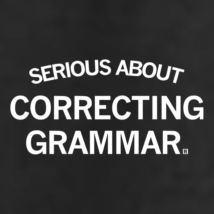 Raygunsite Serious About Correcting Grammar Microfiber Hand Towel