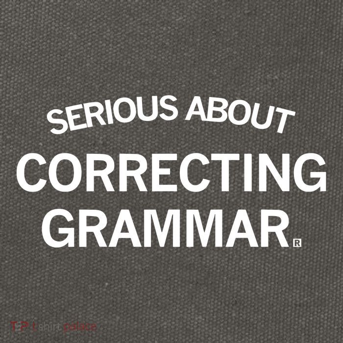 Raygunsite Serious About Correcting Grammar Cotton Canvas Backpack