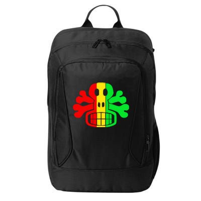 RASTA SKULL AND CROSSBONES Reggae Dub Club Rave City Backpack