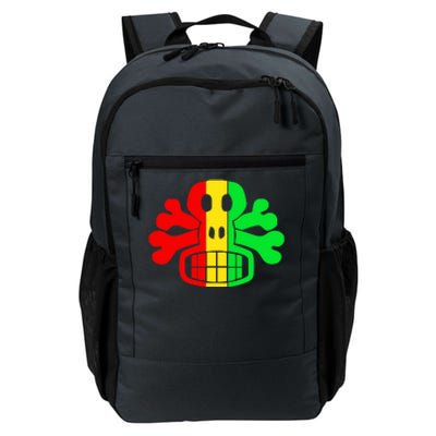 RASTA SKULL AND CROSSBONES Reggae Dub Club Rave Daily Commute Backpack