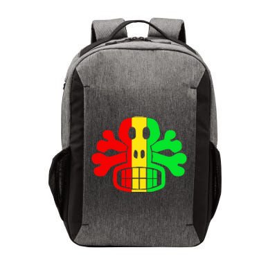 RASTA SKULL AND CROSSBONES Reggae Dub Club Rave Vector Backpack