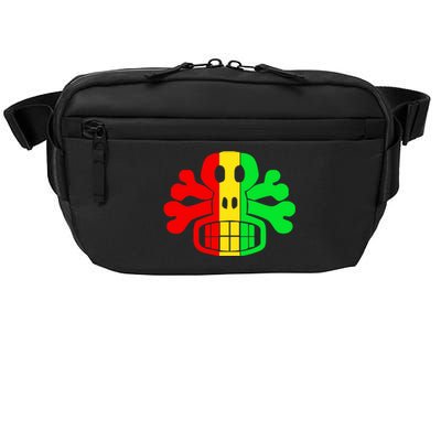 RASTA SKULL AND CROSSBONES Reggae Dub Club Rave Crossbody Pack