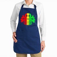 RASTA SKULL AND CROSSBONES Reggae Dub Club Rave Apron