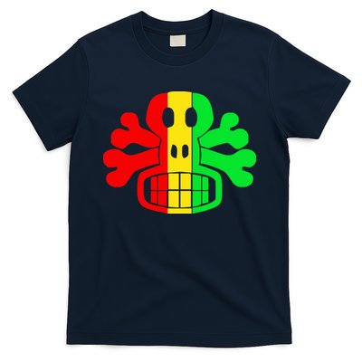 RASTA SKULL AND CROSSBONES Reggae Dub Club Rave T-Shirt