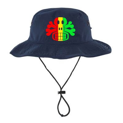 RASTA SKULL AND CROSSBONES Reggae Dub Club Rave Bucket Hat