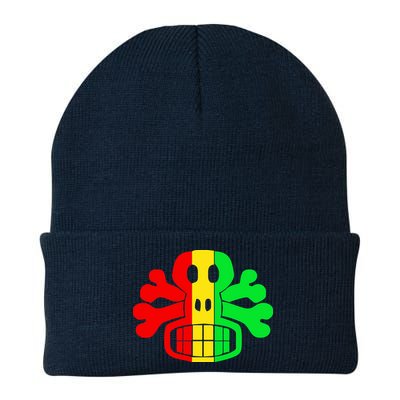 RASTA SKULL AND CROSSBONES Reggae Dub Club Rave Beanie