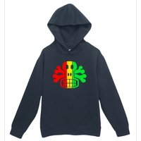 RASTA SKULL AND CROSSBONES Reggae Dub Club Rave Urban Pullover Hoodie