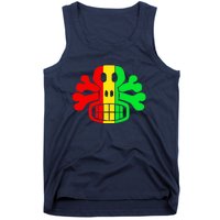 RASTA SKULL AND CROSSBONES Reggae Dub Club Rave Tank Top