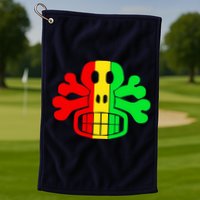 RASTA SKULL AND CROSSBONES Reggae Dub Club Rave Golf Towel