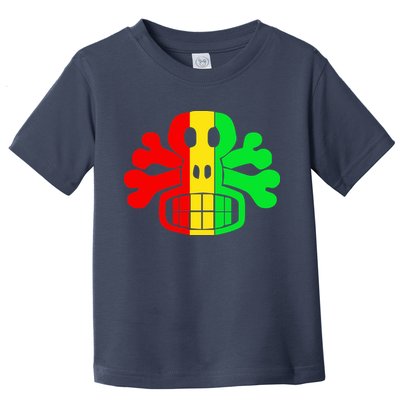 RASTA SKULL AND CROSSBONES Reggae Dub Club Rave Toddler T-Shirt