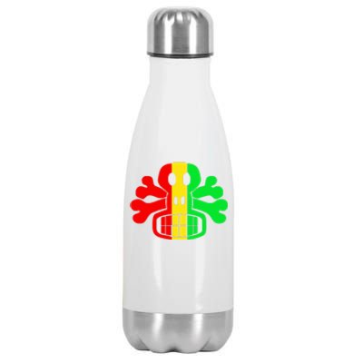 RASTA SKULL AND CROSSBONES Reggae Dub Club Rave Stainless Steel Insulated Water Bottle