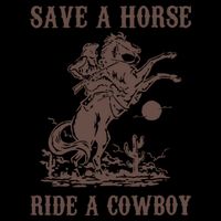 Retro Save A Horse Ride A Cowboy Country Music Drawstring Bag
