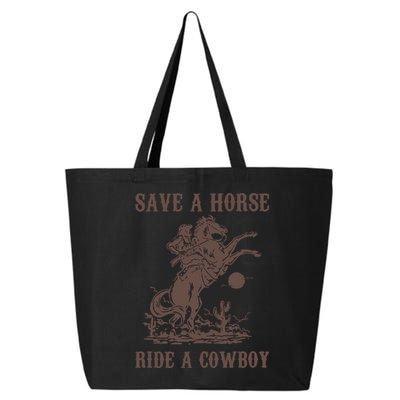 Retro Save A Horse Ride A Cowboy Country Music 25L Jumbo Tote