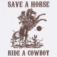 Retro Save A Horse Ride A Cowboy Country Music Cooling Performance Crew T-Shirt