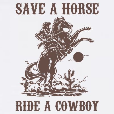 Retro Save A Horse Ride A Cowboy Country Music T-Shirt