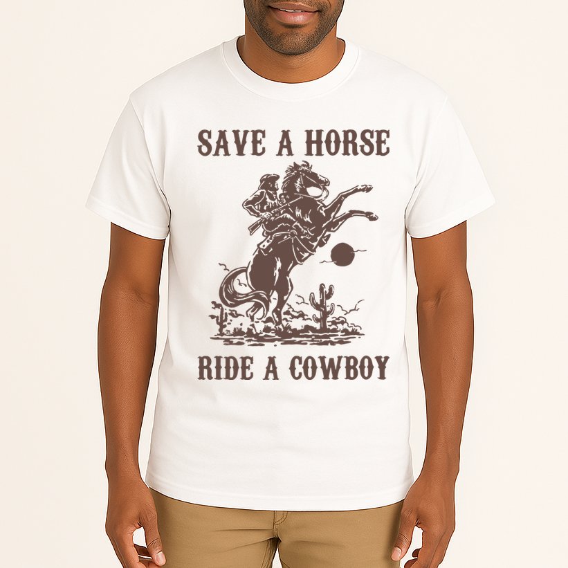 Retro Save A Horse Ride A Cowboy Country Music Tall T-Shirt
