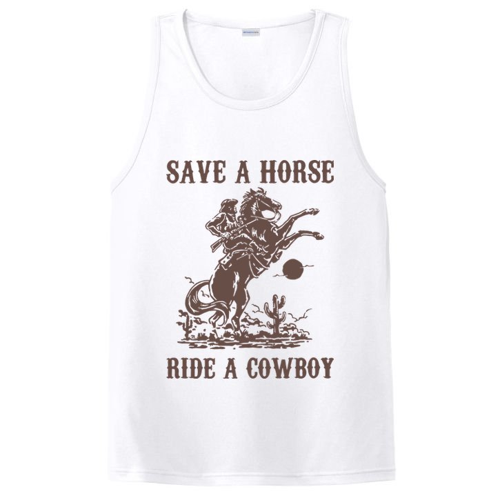 Retro Save A Horse Ride A Cowboy Country Music PosiCharge Competitor Tank