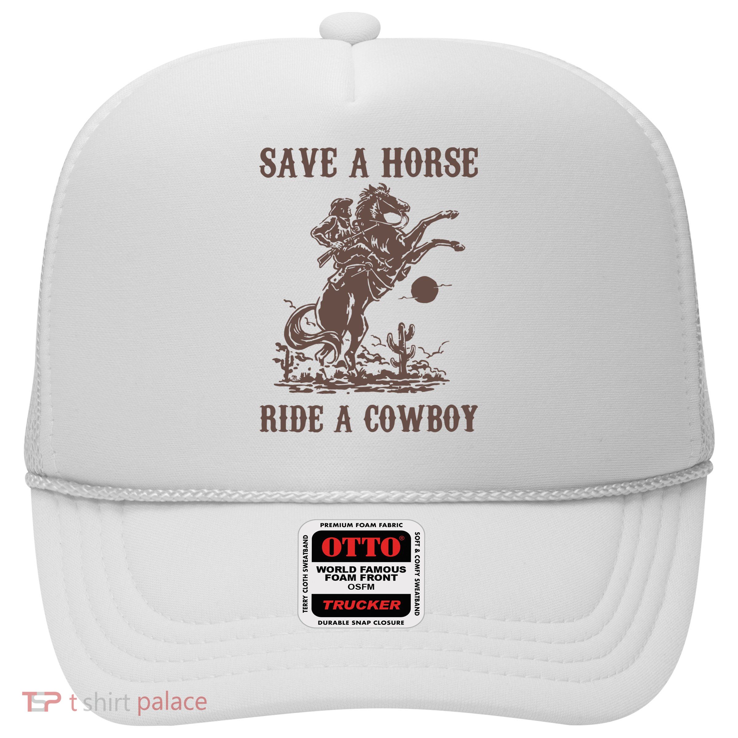 Retro Save A Horse Ride A Cowboy Country Music Trucker Hat