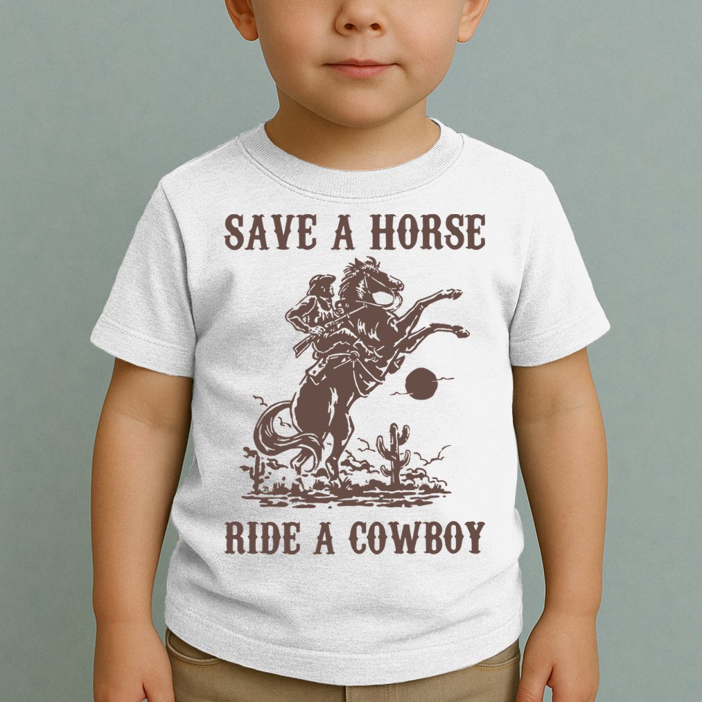 Retro Save A Horse Ride A Cowboy Country Music Toddler T-Shirt