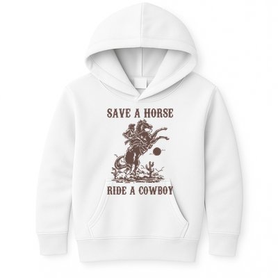 Retro Save A Horse Ride A Cowboy Country Music Kids Hoodie