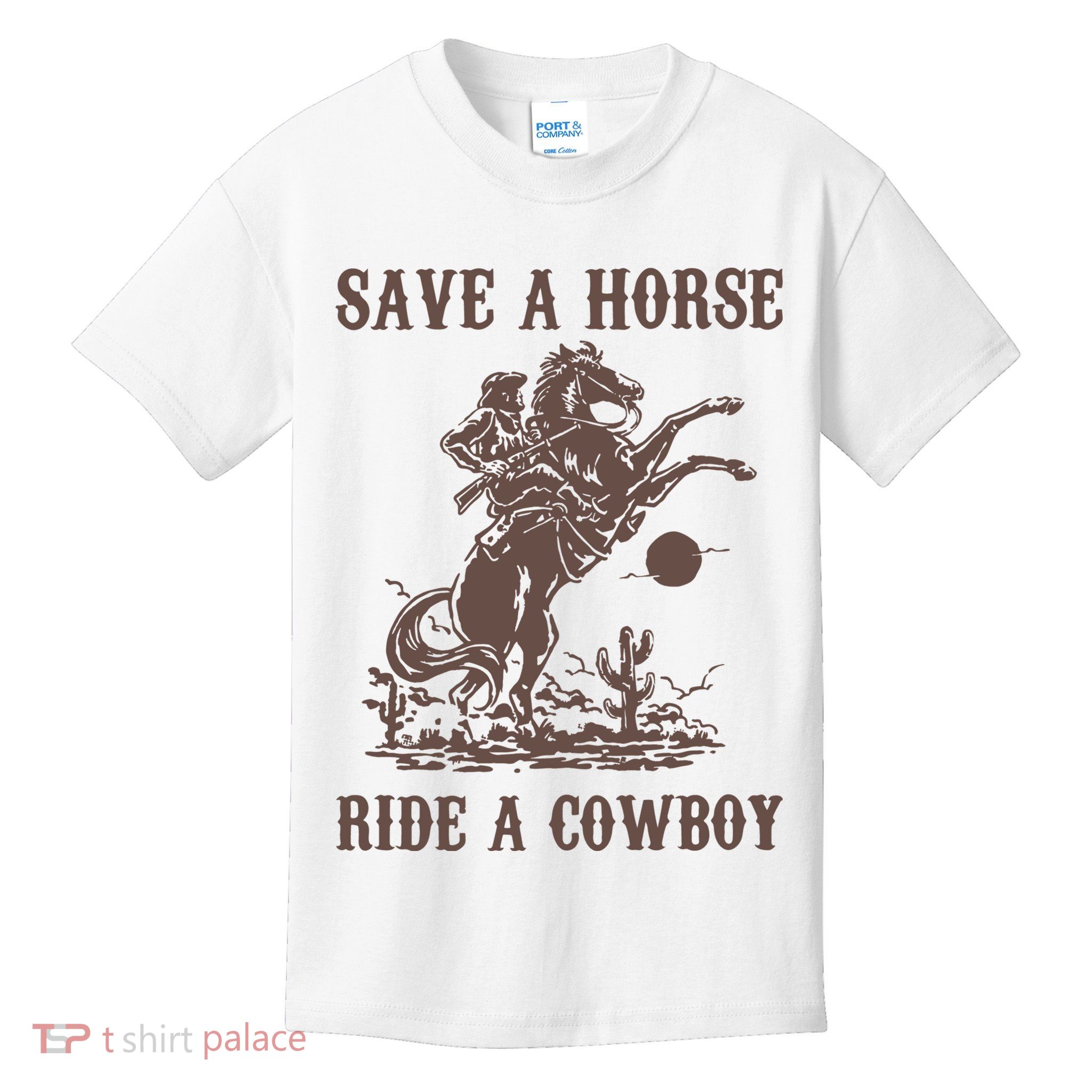 Retro Save A Horse Ride A Cowboy Country Music Kids T-Shirt