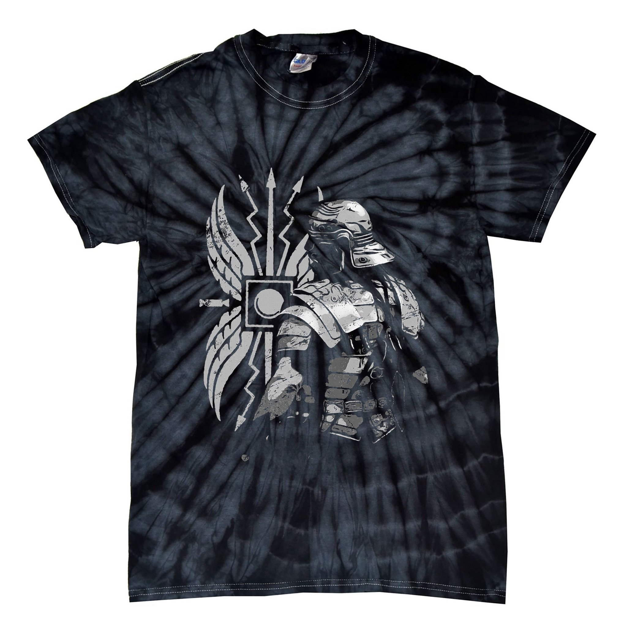 Roman Soldier Armor Imperial Gallic Scutum Ancient Rome Tie-Dye T-Shirt