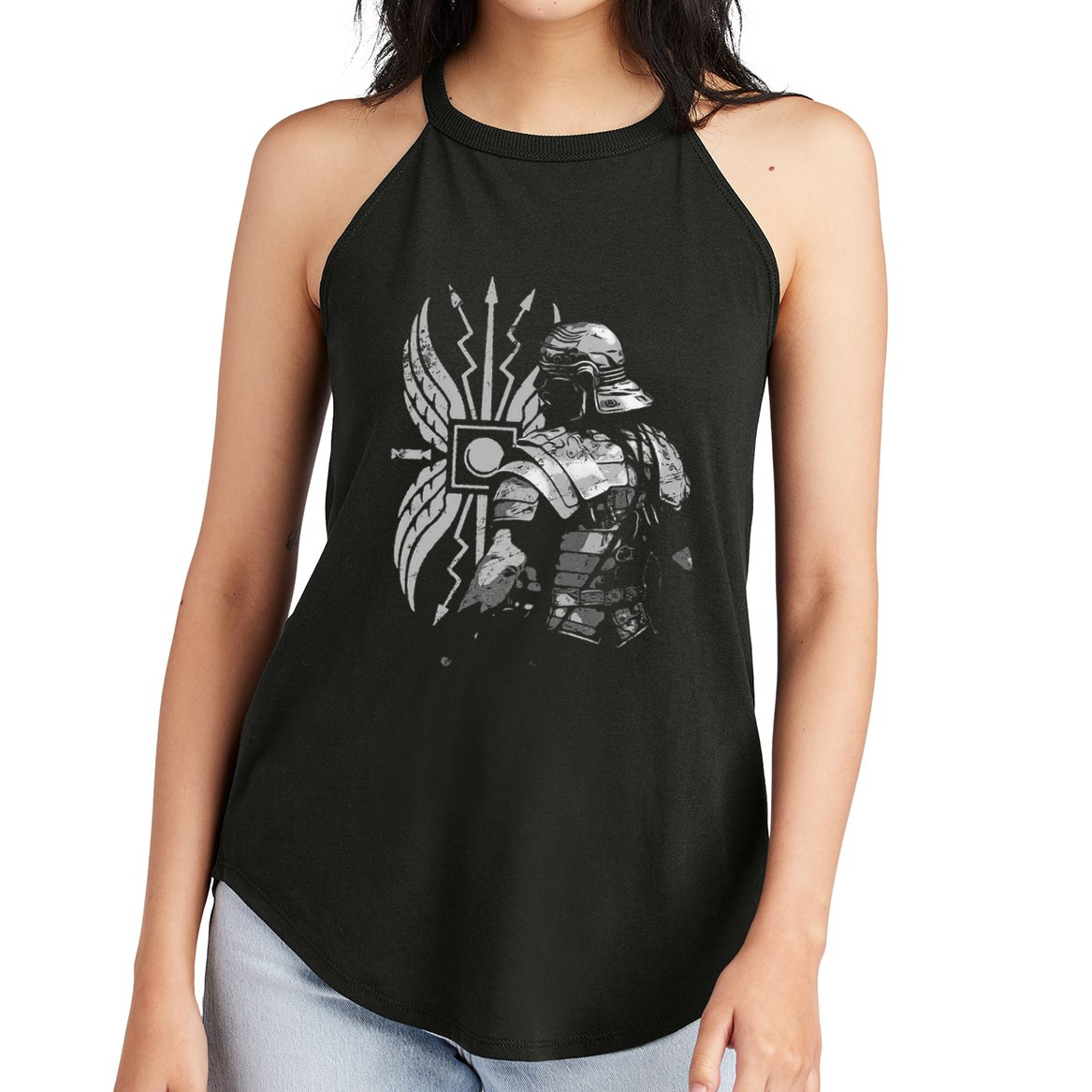 Roman Soldier Armor Imperial Gallic Scutum Ancient Rome Women's Perfect Tri Rocker Tank