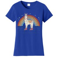 Roller Skating Alpaca Skater Skate 70s 80s Women's T-Shirt