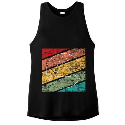 Retro Sobriety Anniversary Sober Aa Na Recovery Ladies PosiCharge Tri-Blend Wicking Tank