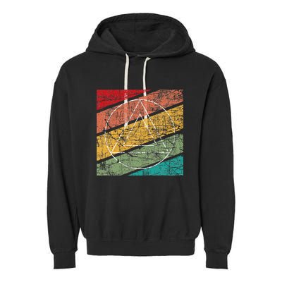 Retro Sobriety Anniversary Sober Aa Na Recovery Garment-Dyed Fleece Hoodie