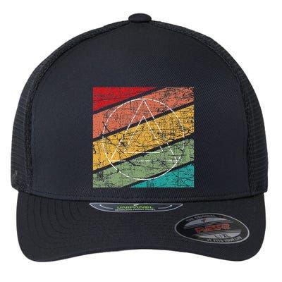 Retro Sobriety Anniversary Sober Aa Na Recovery Flexfit Unipanel Trucker Cap