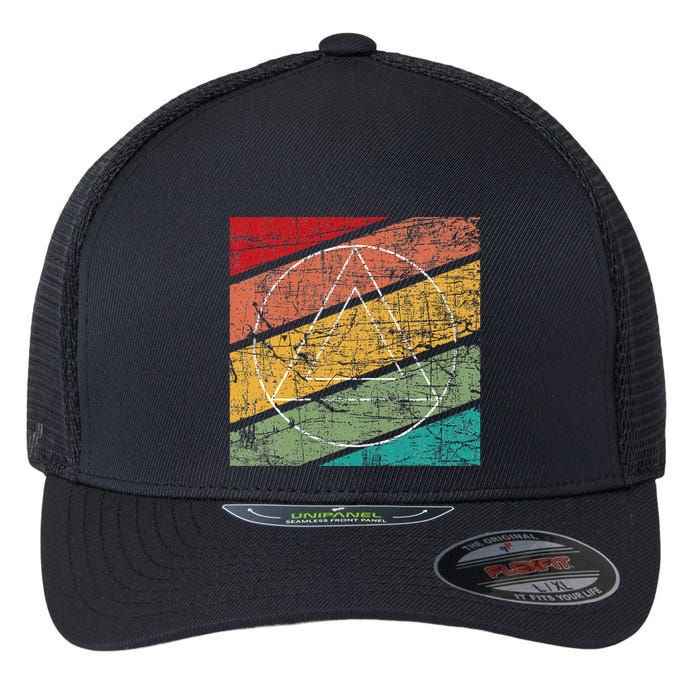Retro Sobriety Anniversary Sober Aa Na Recovery Flexfit Unipanel Trucker Cap