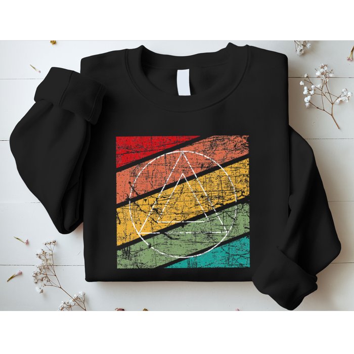 Retro Sobriety Anniversary Sober Aa Na Recovery Sweatshirt