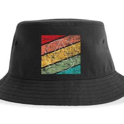 Retro Sobriety Anniversary Sober Aa Na Recovery Sustainable Bucket Hat