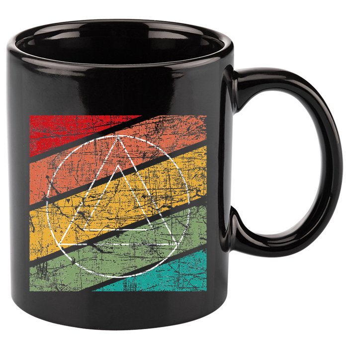 Retro Sobriety Anniversary Sober Aa Na Recovery 11oz C Handle Ceramic Mug