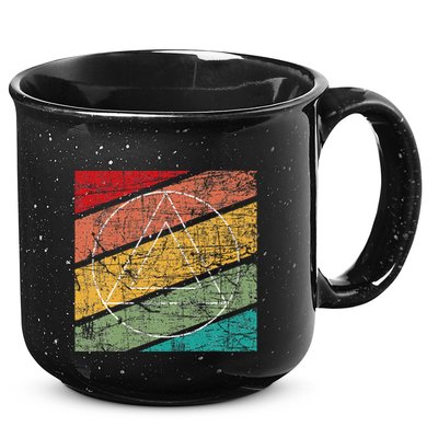 Retro Sobriety Anniversary Sober Aa Na Recovery 15oz Campfire Ceramic Mug