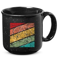 Retro Sobriety Anniversary Sober Aa Na Recovery 15oz Campfire Ceramic Mug