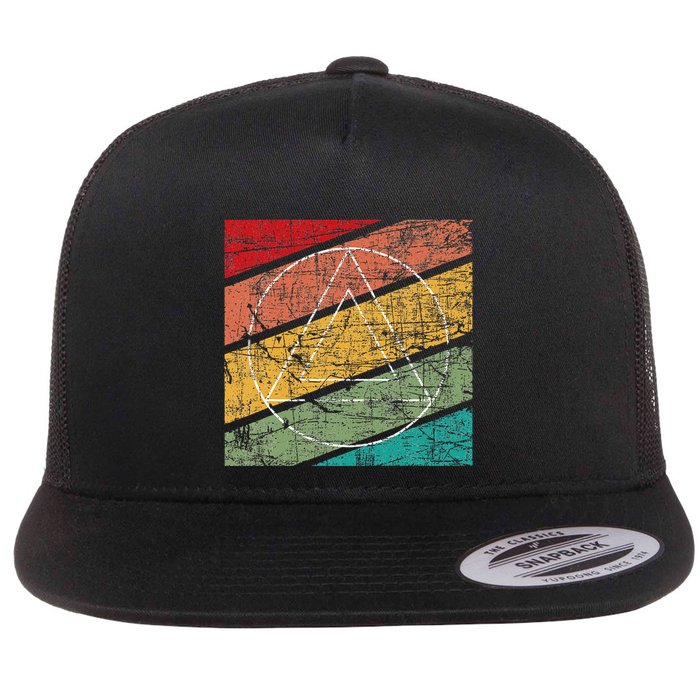 Retro Sobriety Anniversary Sober Aa Na Recovery Flatbill Hat