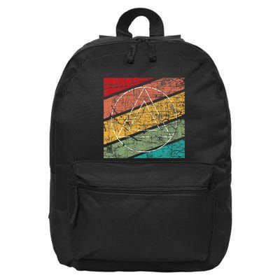 Retro Sobriety Anniversary Sober Aa Na Recovery 16 in Basic Backpack