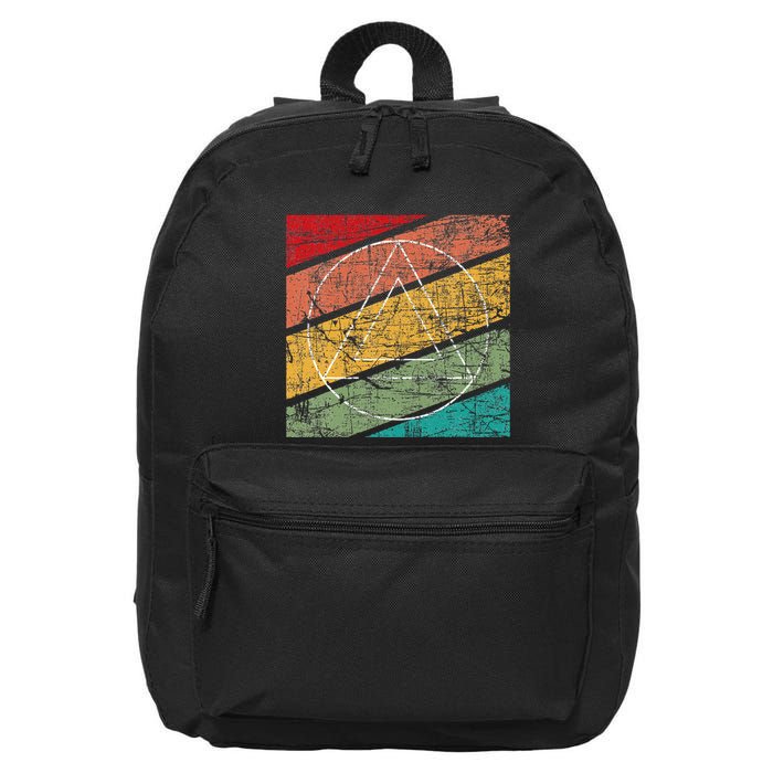 Retro Sobriety Anniversary Sober Aa Na Recovery 16 in Basic Backpack