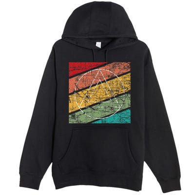Retro Sobriety Anniversary Sober Aa Na Recovery Premium Pullover Hoodie