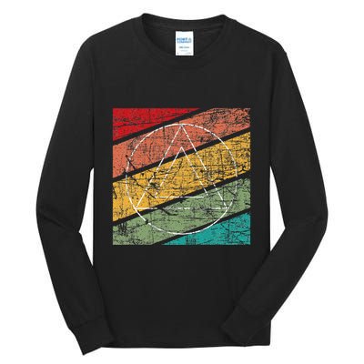 Retro Sobriety Anniversary Sober Aa Na Recovery Tall Long Sleeve T-Shirt