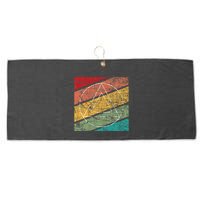Retro Sobriety Anniversary Sober Aa Na Recovery Large Microfiber Waffle Golf Towel