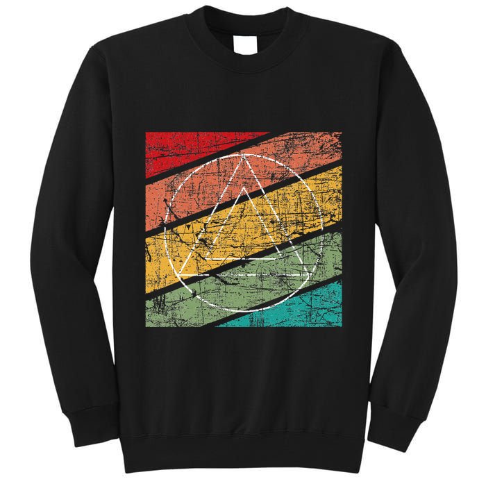 Retro Sobriety Anniversary Sober Aa Na Recovery Tall Sweatshirt