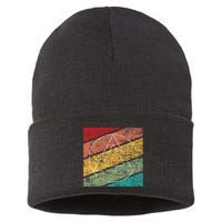 Retro Sobriety Anniversary Sober Aa Na Recovery Sustainable Knit Beanie